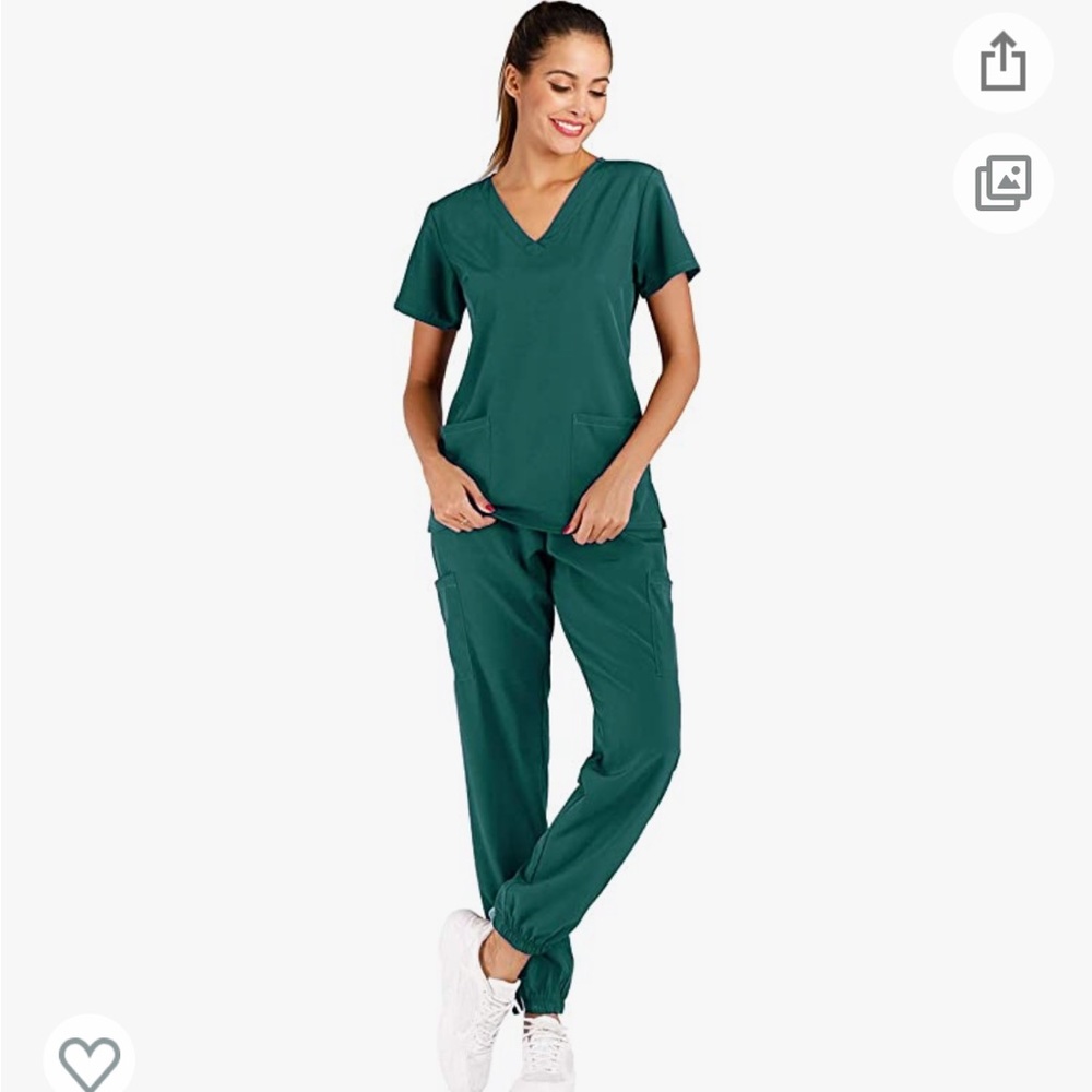 Green Scrub Set! Size Large
